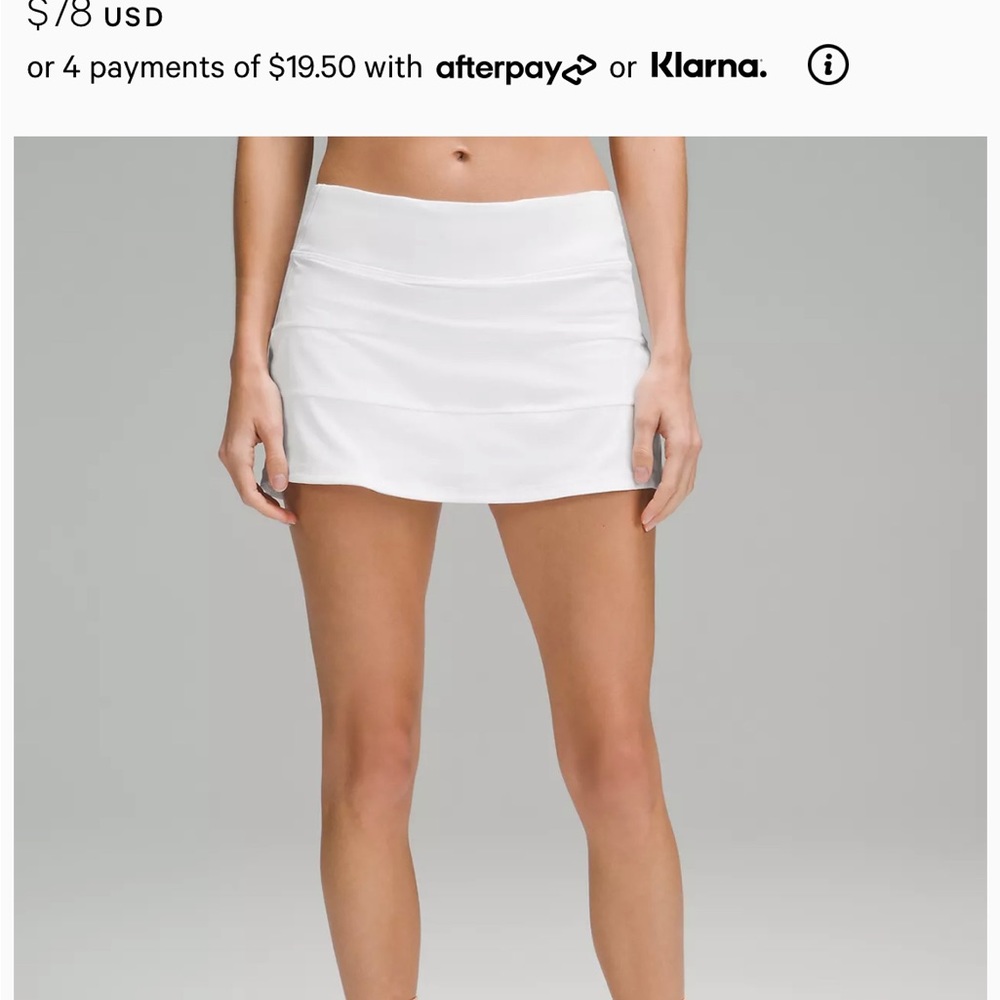Lululemon tennis skirt